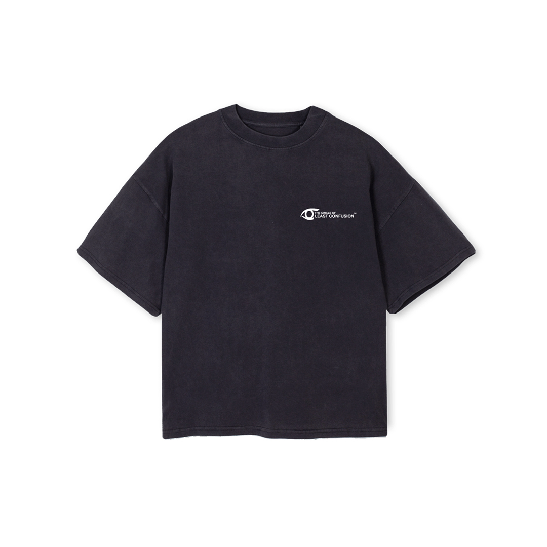 OPTO P - boxy oversized t-shirt (vintage black and white) – THE