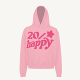20/HAPPY - oversized hoodie sweater (pink and pink)
