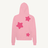 20/HAPPY - oversized hoodie sweater (pink and pink)