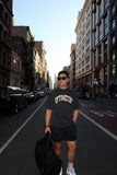 OPTOMETRY - boxy oversized t-shirt (vintage black and cream)