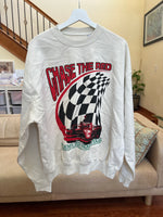 sample - CHASE THE RED - oversized crewneck sweater (off white)