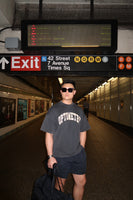 OPTOMETRY - boxy oversized t-shirt (vintage black and cream)