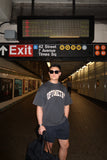 OPTOMETRY - boxy oversized t-shirt (vintage black and cream)