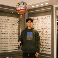 BALLOON - oversized hoodie sweater (deep green)