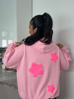 20/HAPPY - oversized hoodie sweater (pink and pink)