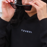 TZVECL - oversized cropped sweater (black)