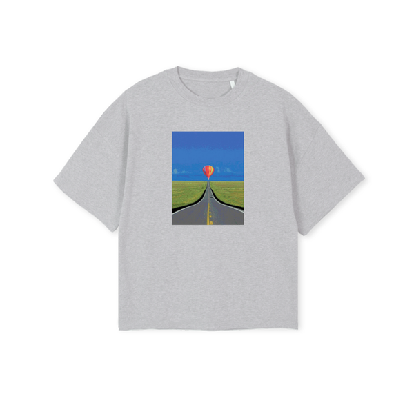BALLOON - boxy oversized t-shirt (light grey)