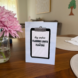 Flashing Lights and Floaters - Birthday Card