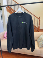 sample - LOGO - oversized crewneck sweater (vintage black and white)