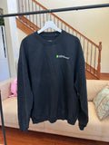 sample - LOGO - oversized crewneck sweater (vintage black and white)