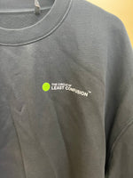 sample - LOGO - oversized crewneck sweater (vintage black and white)
