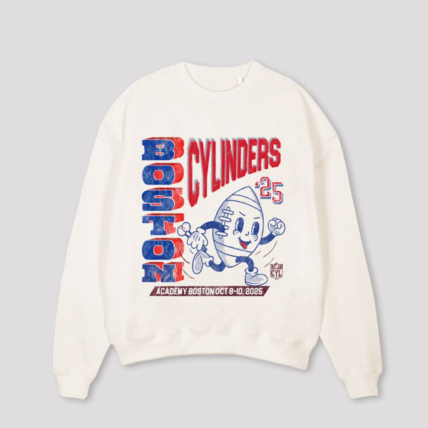 CYLINDERS - oversized crewneck sweater (off white)