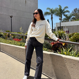 30-2 VF - oversized long sleeve boxy t-shirt (vintage white)