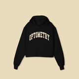 OPTOMETRY - oversized cropped sweater (black and cream)