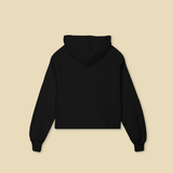 OPTOMETRY - oversized cropped sweater (black and cream)