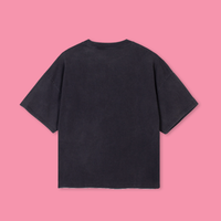 OPTOMETRY - boxy oversized t-shirt (vintage black and pink)