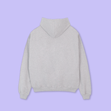 OPTOMETRY - oversized hoodie sweater (light grey and lilac)