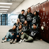 OMEGA DELTA 2026 - oversized crewneck sweater (vintage black)
