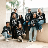 OMEGA DELTA 2026 - oversized crewneck sweater (vintage black)