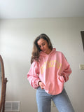 OPTOMETRY - oversized hoodie sweater (pink and cream)