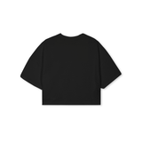 TZVECL- oversized cropped t-shirt (black)