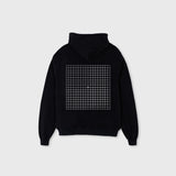AMSLER - oversized hoodie sweater (black and white)