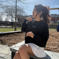 APEOTF - oversized crewneck sweater (vintage black and white)