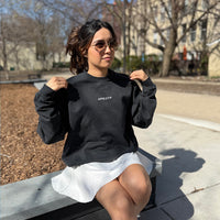 APEOTF - oversized crewneck sweater (vintage black and white)