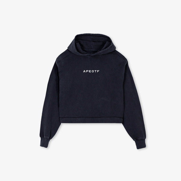 APEOTF - oversized cropped sweater (vintage black and white)