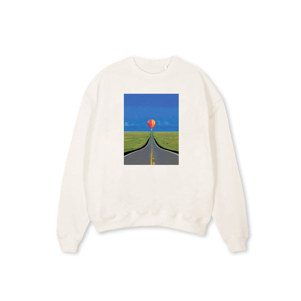 BALLOON - oversized crewneck sweater (off white)