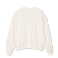 OPTOMETRY - oversized crewneck sweater (off white and olive green)