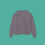 CHASE THE RED - oversized crewneck sweater (grey)