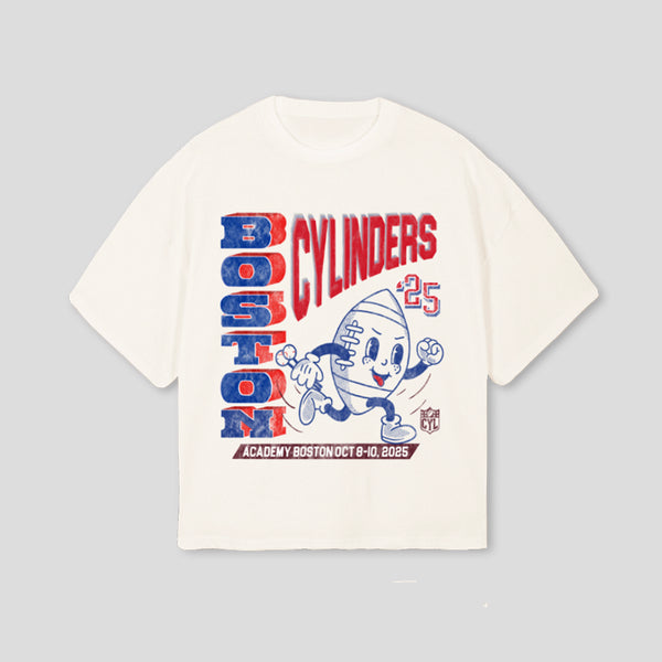 CLYINDERS - boxy oversized t-shirt (off white)