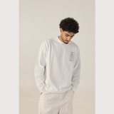 ENGLISH - oversized long sleeve boxy t-shirt (white)