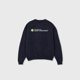 LOGO - oversized crewneck sweater (vintage black and white)
