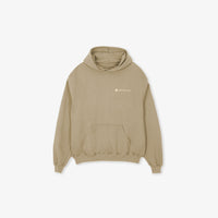 LOGO - oversized hoodie sweater (vintage dune and cream)