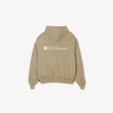 LOGO - oversized hoodie sweater (vintage dune and cream)