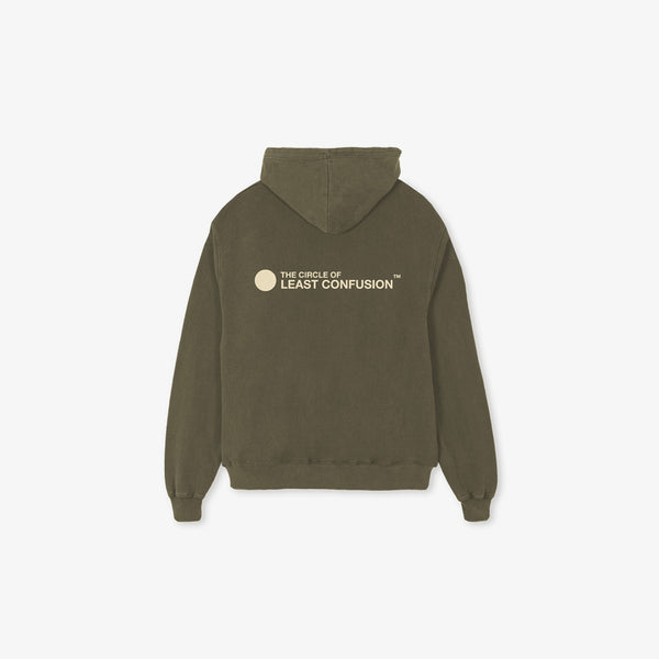 LOGO - oversized hoodie sweater (vintage olive and cream)