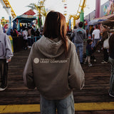 LOGO - oversized hoodie sweater (vintage dune and cream)