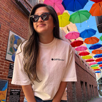LOGO - oversized t-shirt (off-white and black)