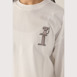 NCT - oversized long sleeve boxy t-shirt (white)