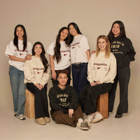 OMEGA DELTA - oversized crewneck sweater (off white)