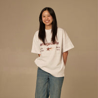 OMEGA DELTA - oversized t-shirt (white)
