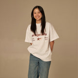 OMEGA DELTA - oversized t-shirt (white)