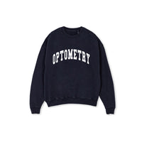OPTOMETRY - oversized crewneck sweater (vintage black and white)