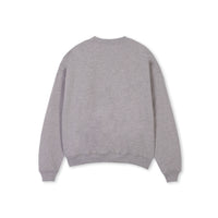 balloon oversized crewneck sweater - grey