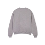 balloon oversized crewneck sweater - grey