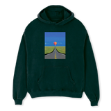 BALLOON - oversized hoodie sweater (deep green)