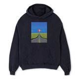 balloon oversized hoodie sweater - vintage black